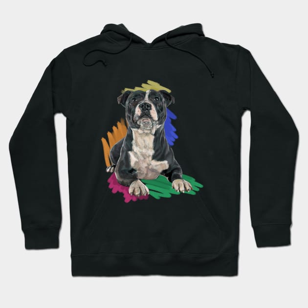 The Staffordshire Bull Terrier Hoodie by Elspeth Rose Design